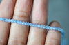 EP Perle abacus jade bleu clair, jade naturel,perle facette,4x2mm,fil de 36 cm G3909