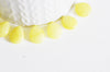 EP Perle goutte jadeite jaune facetté 15mm,x 4-G2298