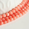EP Perle jade rose corail naturel 4mm,fil de 91 perles (G3003)