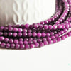 EP Perle jade violet, perle jade,pierre naturelle,jade naturel,perle pierre,perle facette,jade,4mm,fil de 90 perles-P03