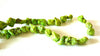EP Perle pepite howlite verte, fournitures créatives, howlite naturelle, perle verte, perle pierre, création bijoux, 15mm, x 5-G53
