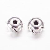 EP Perle ronde intercalaire argent gravé, perles argent,création bijoux,rondelles, perles intercalaires,x 10,5.5mm,G2543