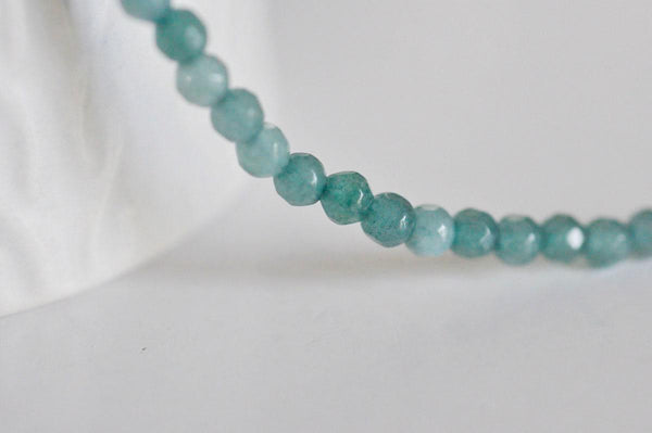 EP Perle ronde jade naturelle vert 4mm,fil de 90 perles-G1454