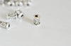 EP Perle tube intercalaire argent gravé, fournitures créatives, perles argent, création bijoux,rondelles, perles intercalaires,x 10, 7mm