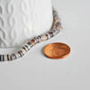 EP Perles coquillage marron beige x1 fil 275 perles (G1265)