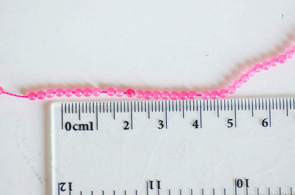 EP Perles jade rose 2mm, jade naturel,perle pierre,fournitures créatives, pierre précieuse,perles bijoux,2mm,fil 180perles-G1793