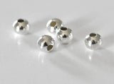 EP -Perles rondes argent intercalaires, fabrication collier,perle argentées, apprêts argent, 10mm, creation bijoux,les 10,G0180