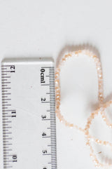 EP Perles toupies cristal beige irisé, perles bijoux, perle cristal,Perle verre facette,création bijoux, fil de 200, 2.5mm-G2005