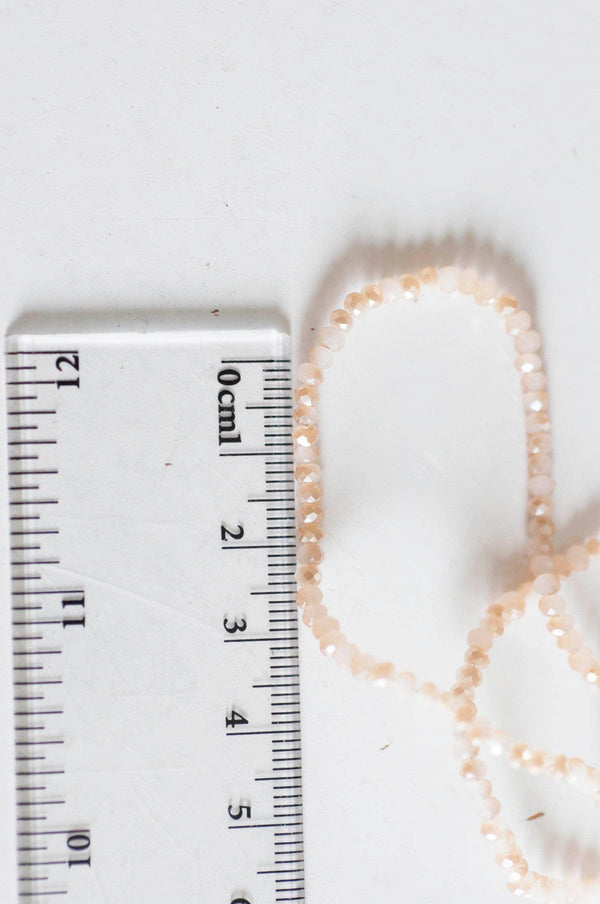 EP Perles toupies cristal beige irisé, perles bijoux, perle cristal,Perle verre facette,création bijoux, fil de 200, 2.5mm-G2005