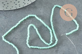 EP-Perles toupies cristal bleu turquoise 2.5mm, x1 fil de 33cm (G5940)