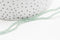 EP-Perles toupies cristal vert irisé facette 2.5mm, fil de 40cm G4435