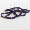 EP Perles toupies violet, perles bijoux, perle abacus, fourniture créative,Perles verre, x 20, 4mm-G822