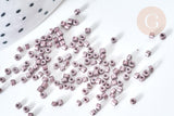 EP-Perles tube verre marron glacé métallisé mat façon Delica miyuki, x1 sachet de 8g (G7771)