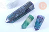 EP - Pointe fluorite naturelle 16.5cm, pointe hexagonale fluorite, pierre semi-precieuse, séance lithothérapie, la pièce G5767