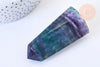EP Pointe fluorite naturelle 8.6cm, pointe hexagonale fluorite, pierre semi-precieuse, séance lithothérapie, la pièce G6706