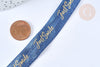 EP Ruban élastique bleu or JUST SMILE EFJF 16mm, 1 mètre x1 G6906