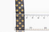 EP Ruban élastique noir et or étoiles, bracelet EVJF,16mm,1 mètre x1 G1758