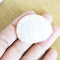 EP coquillage naturel blanc nacré HALIOTIS OVINA, bijou coquillage naturel,3.5-5cm, x1 G4164