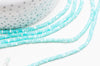 EP-perle nacre naturelle heishi bleu turquoise pastel,tube coquillage coloré,perle coquillage,création bijoux,2x4mm, le fil de 185 perles G4771