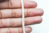 EP-perle nacre naturelle heishi rose pastel,tube coquillage coloré,perle coquillage,création bijoux,2x4mm, le fil de 185 perles G4775