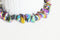 EP perle nuggets cristal quartz noir irisé,perle quartz naturel,perle pierre, création bijoux, fil de 37cm,10-23mm,G3041