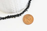 EP -perles chips tourmaline noire naturelle pour la création de bijoux en pierre, 3-8mm,fil 78 cm G3530