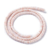 EP-perles coquillage rose naturel heishi 5-6mm, le fil de 500 perles G3848