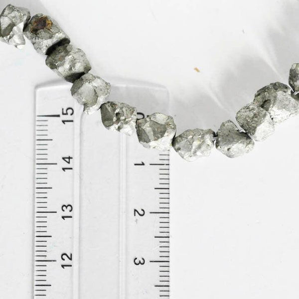 EP perles pyrite nugget, perles pyrite, fabrication bijoux, pyrite naturelle,nuggets pyrite,création bijoux,fil 40 cm-G1947