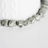 EP perles pyrite nugget, perles pyrite, fabrication bijoux, pyrite naturelle,nuggets pyrite,création bijoux,fil 40 cm-G1947