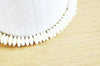 EP - perles rondelles bambou de mer blanc, perles imitation corail, fabrication bijoux, corail naturel, fil de 120perles, 7-7.5mm G4781