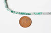 EP perles tube jade Qinghai vert, création bijoux perle pierre naturelle,13mm, le fil de 28 perles G4017
