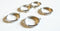 EP supports bague reglable platine, fournitures créatives, bague argent, fabrication bijoux, fournitures argentées, x 4, avec anneau