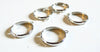 EP supports bague reglable platine fournitures créatives, bague argent, fabrication bijoux, fournitures argentées, x 4, avec anneau