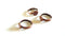 EP x 4 supports de bague réglables couleur Cuivre - petite taille