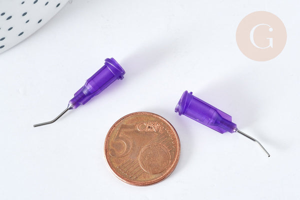 EP x 5 aiguilles incurvées en acier pour seringue 0.8mm G8128