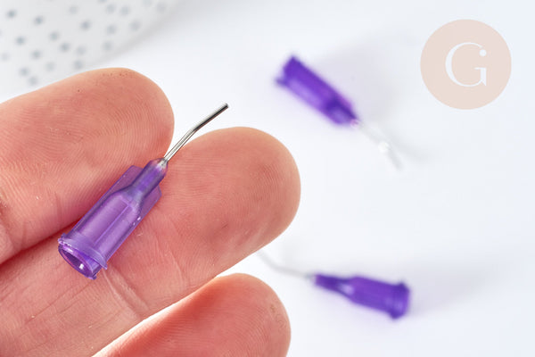 EP x 5 aiguilles incurvées en acier pour seringue 0.8mm G8128