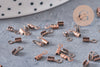 Embouts corde métal cuivre à pincer 6.5mm, x1 gr (G1273)