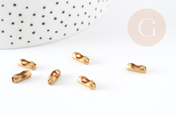 Fermoir laiton brut,support laiton 9mm, x20 (G1545)