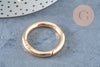 Fermoir mousqueton rond clapet XXL rond zamac doré 32.5mm, x1 (G9904)