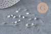 Cierres para pernos de acero inoxidable 304 plateado 4mm, x20 (G11171)
