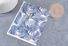 Feuille de transfert polymère – Grandes feuilles de palme marine 14x10 cm, x1 (G10774)