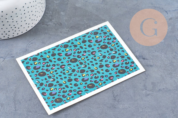 Feuille de transfert polymère – Léopard 14x9 cm, x1 (G10561)