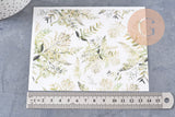 Feuille de transfert polymère – Motif Feuilles fougères clair 14x10 cm, x1 (G10775)