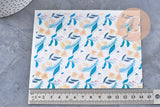 Feuille de transfert polymère – Motif Fleurs rose & jaune 14x10 cm, x1 (G11014)