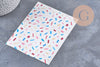Feuille de transfert polymère – Motif confetti 14x10 cm, x1 (G11015)