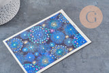 Feuille de transfert polymère – Série bleue 14x10.5 cm, x1 (G10958)
