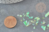 Feuille holographique jaune création de bijoux, boite de 0.3 grammes, jesmonite ou création pâte polymère, x1 G9221