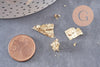 Feuille métal doré, feuille d'or pour création de bijoux, inclusion résine ou création pâte polymère, boite de 4 gr, x1 (G3504)