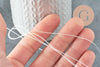 Fil blanc nylon pour broderie couture bijoux 0.8mm, x 10 mètres (G1621)