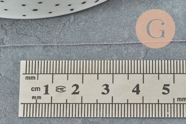 Fil bleu irisé métallisé 0.4mm, x5 ou x10 Mètres (G2472)